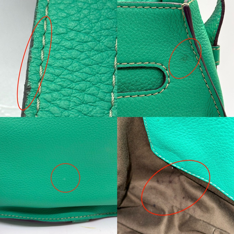 CHLOE 綠色牛皮MARCIE斜背包-9