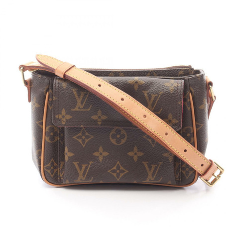 棕色 原花 帆布 Viva Cite PM 肩背包【LOUIS VUITTON LV 路易威登】 M51165