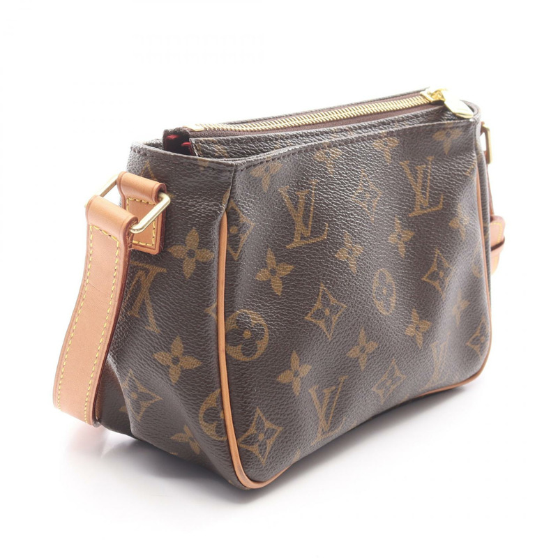 棕色 原花 帆布 Viva Cite PM 肩背包【LOUIS VUITTON LV 路易威登】 M51165-1