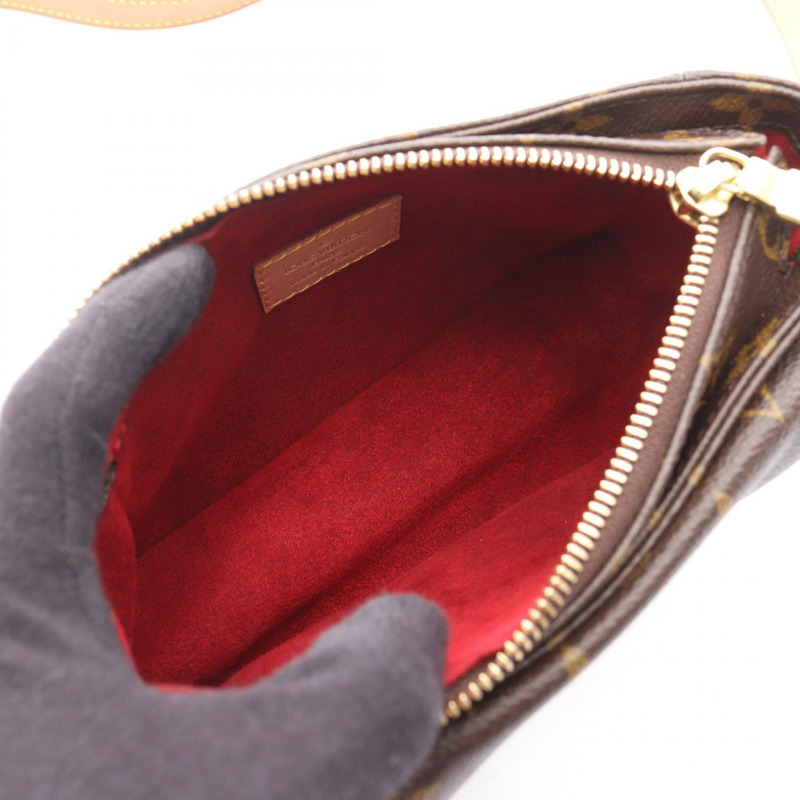 棕色 原花 帆布 Viva Cite PM 肩背包【LOUIS VUITTON LV 路易威登】 M51165-2