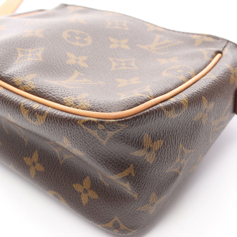 棕色 原花 帆布 Viva Cite PM 肩背包【LOUIS VUITTON LV 路易威登】 M51165-5