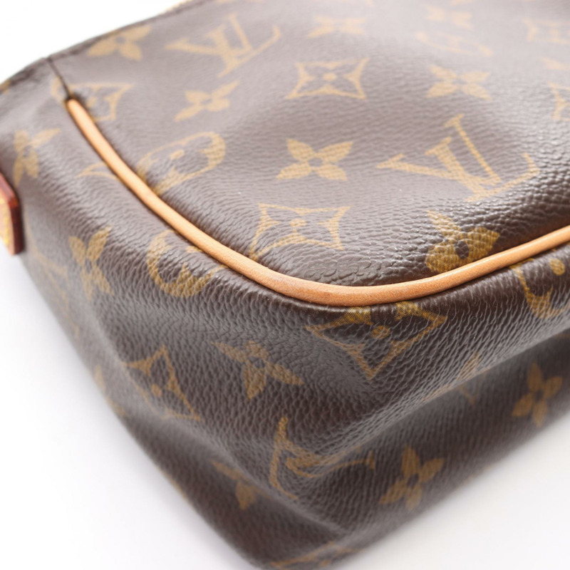 棕色 原花 帆布 Viva Cite PM 肩背包【LOUIS VUITTON LV 路易威登】 M51165-6
