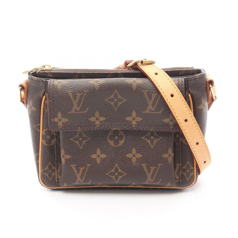 棕色 原花 帆布 Viva Cite PM 肩背包【LOUIS VUITTON LV 路易威登】 M51165