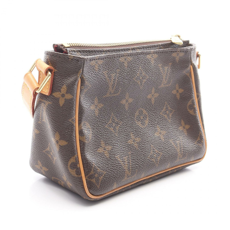 棕色 原花 帆布 Viva Cite PM 肩背包【LOUIS VUITTON LV 路易威登】 M51165-1