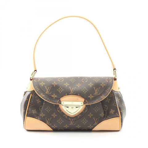 棕色 原花 帆布 Beverly MM 肩背包【LOUIS VUITTON LV 路易威登】 M40121