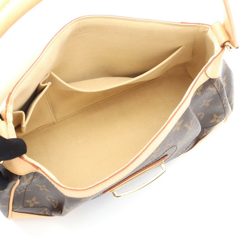 棕色 原花 帆布 Beverly MM 肩背包【LOUIS VUITTON LV 路易威登】 M40121-2