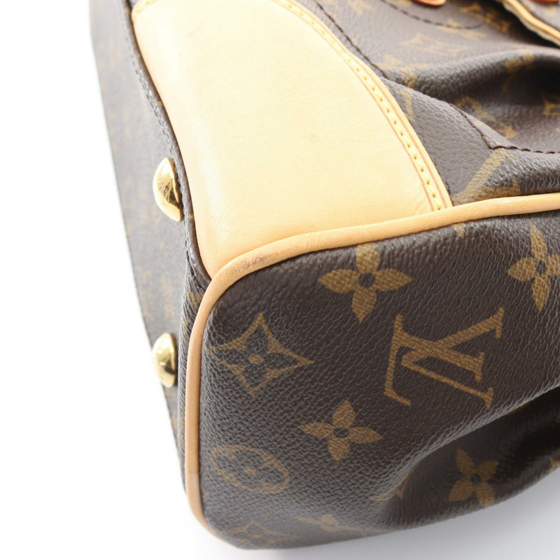 棕色 原花 帆布 Beverly MM 肩背包【LOUIS VUITTON LV 路易威登】 M40121-7