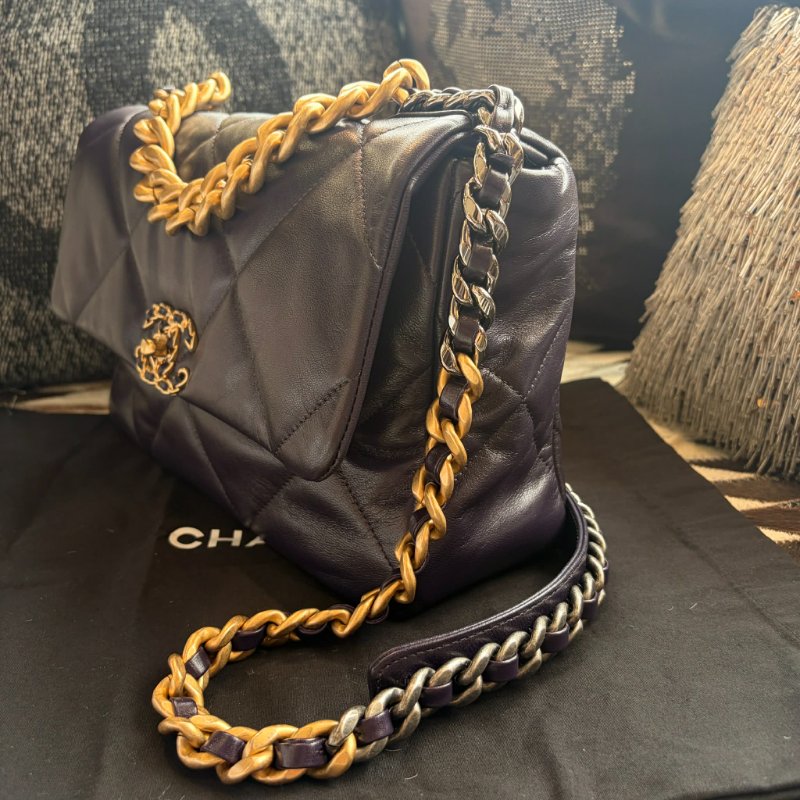 CHANEL 19 口袋包 紫色-2