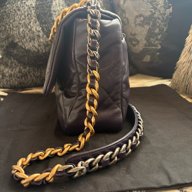 CHANEL 19 口袋包 紫色-3