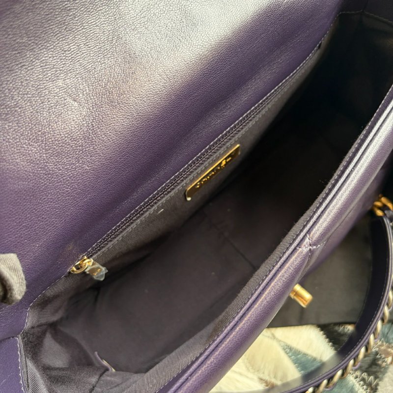 CHANEL 19 口袋包 紫色-5