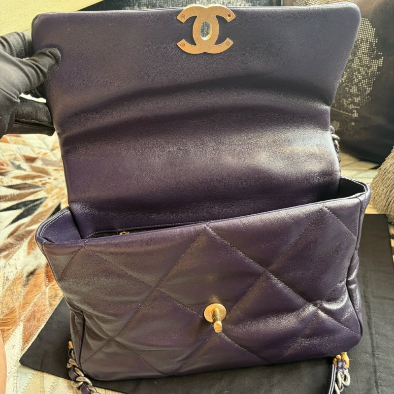 CHANEL 19 口袋包 紫色-6