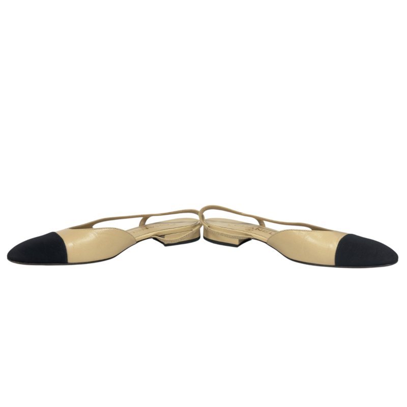 CHANEL CC 露踭平底鞋-4