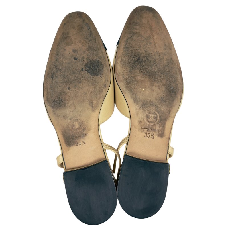 CHANEL CC 露踭平底鞋-11