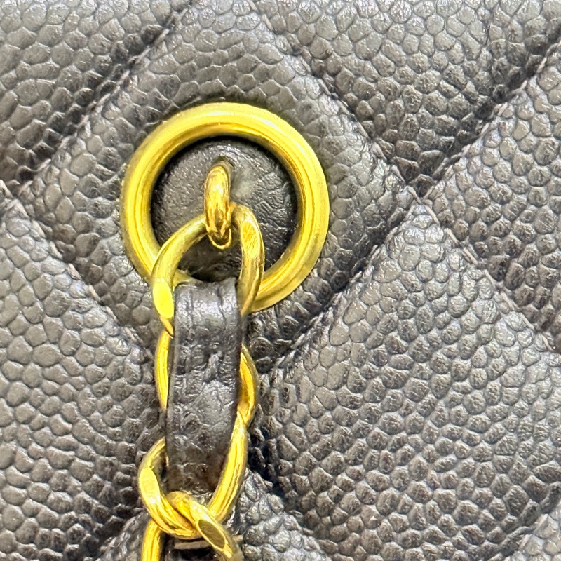 黑色荔枝牛皮CHANEL🖤香奈兒貝殼包 肩背包-19