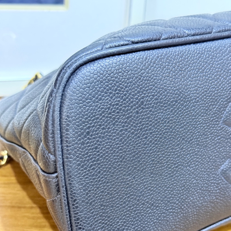 黑色荔枝牛皮CHANEL🖤香奈兒貝殼包 肩背包-26