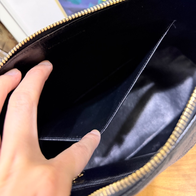 黑色荔枝牛皮CHANEL🖤香奈兒貝殼包 肩背包-33