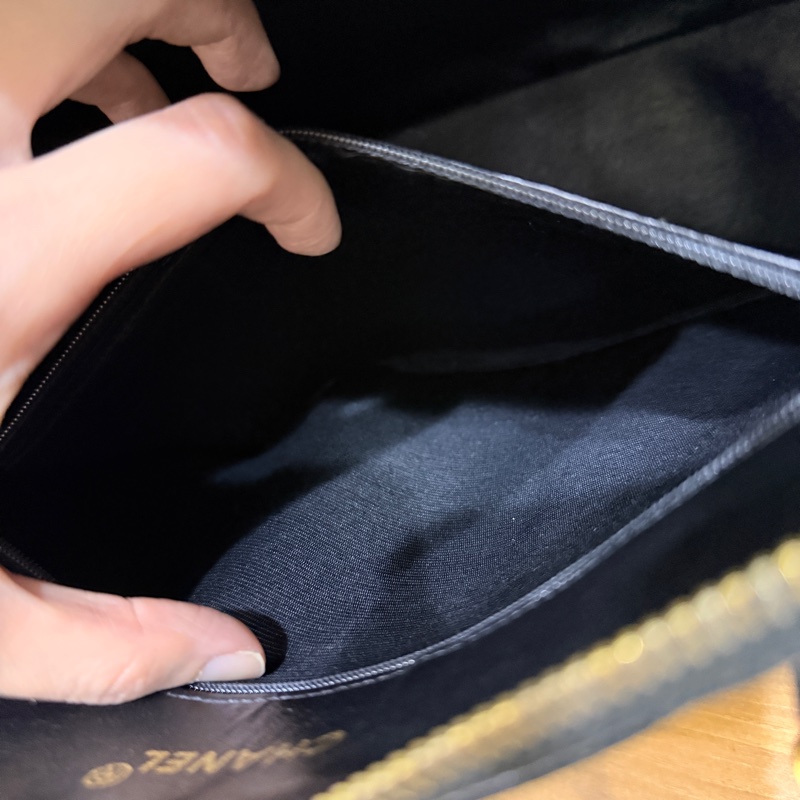 黑色荔枝牛皮CHANEL🖤香奈兒貝殼包 肩背包-39