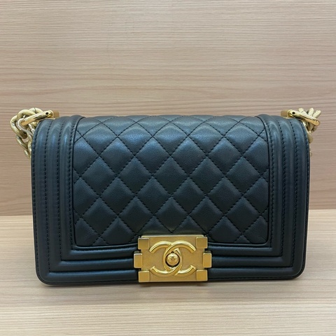 NO:D10 CHANEL 黑金荔枝皮Leboy 小号 2020年，29開，有塵袋 無卡 無盒子