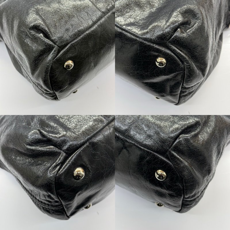 MIU MIU 黑色牛皮手提斜背2way包-4