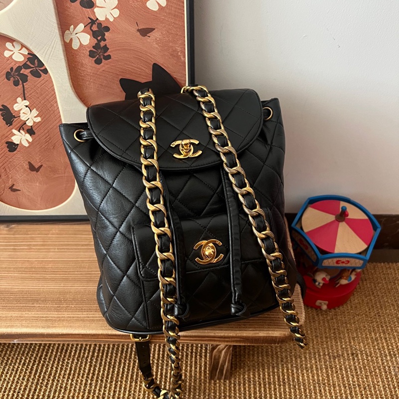 ✨Chanel vintage duma 後背包 復古絕美🖤-3