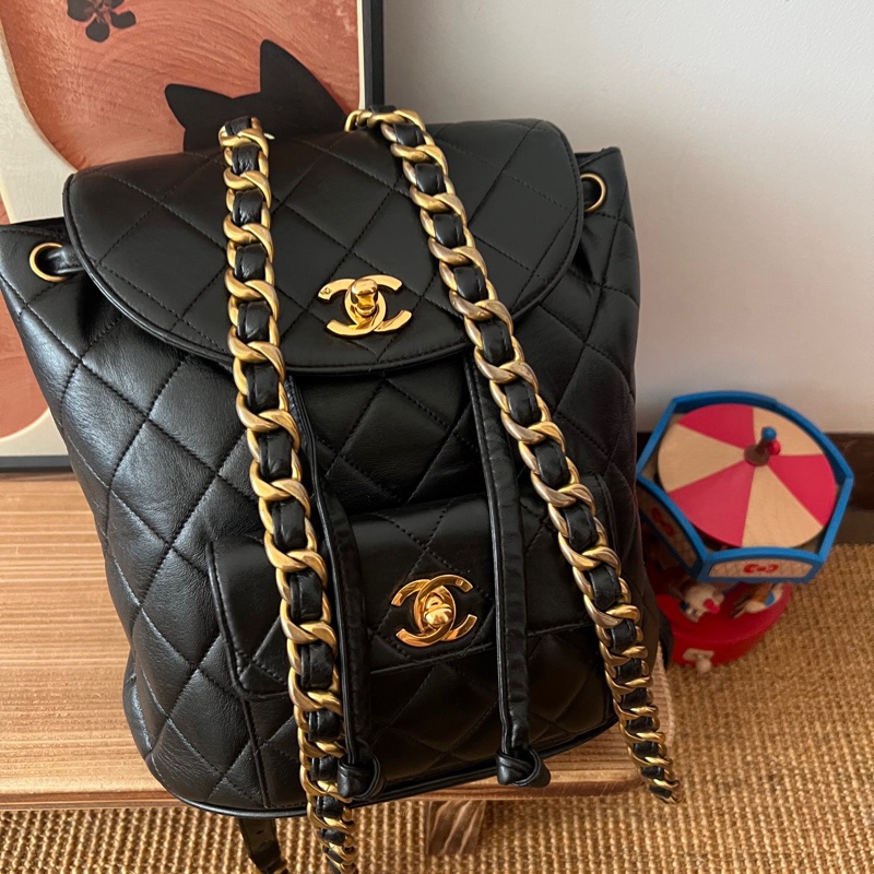 ✨Chanel vintage duma 後背包 復古絕美🖤-4