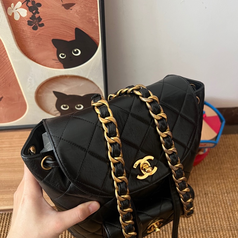✨Chanel vintage duma 後背包 復古絕美🖤-5