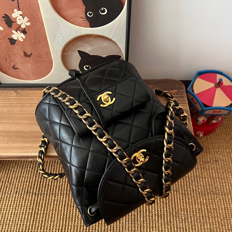 ✨Chanel vintage duma 後背包 復古絕美🖤-6