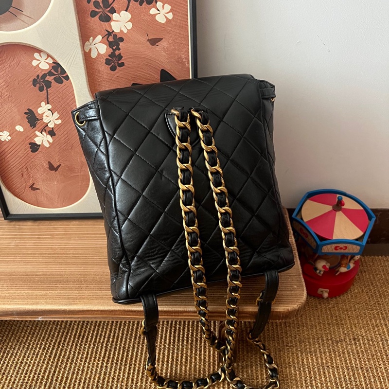 ✨Chanel vintage duma 後背包 復古絕美🖤-7