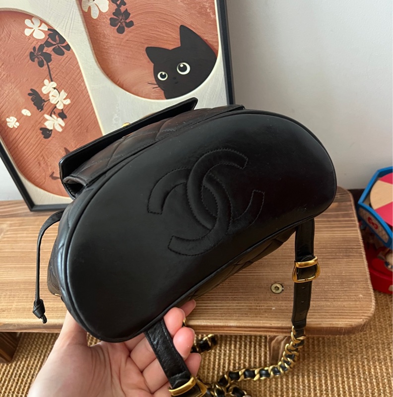 ✨Chanel vintage duma 後背包 復古絕美🖤-9
