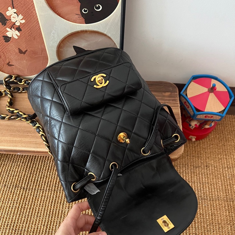 ✨Chanel vintage duma 後背包 復古絕美🖤-10