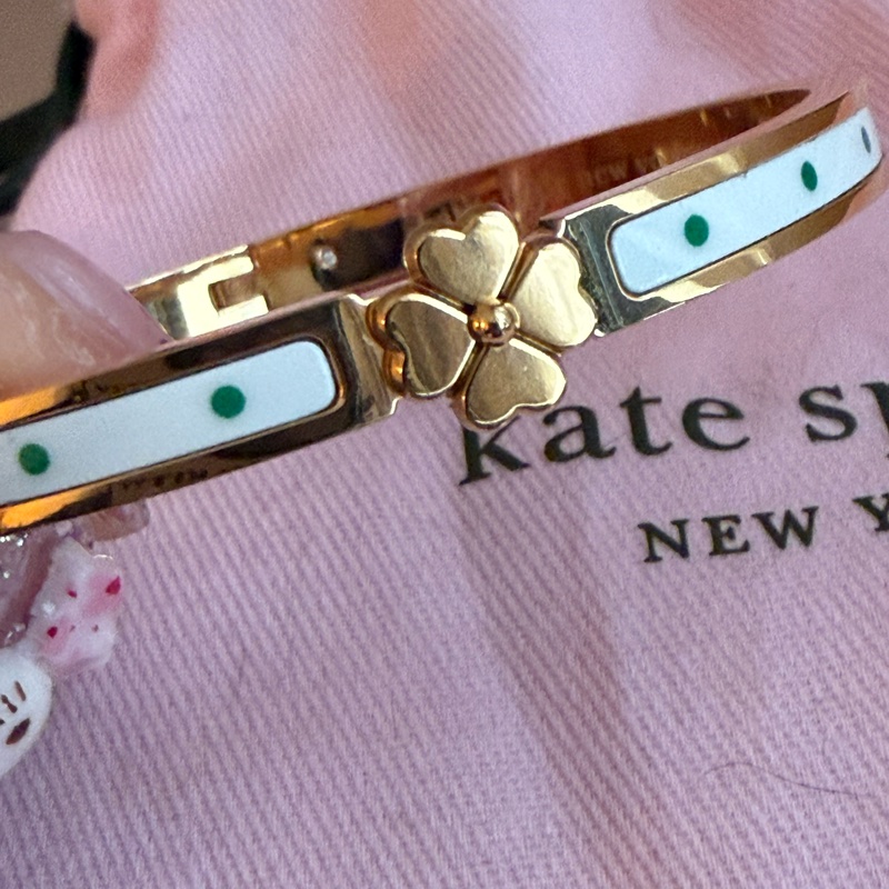 Kate Spade 幸運草搪瓷手鐲-2