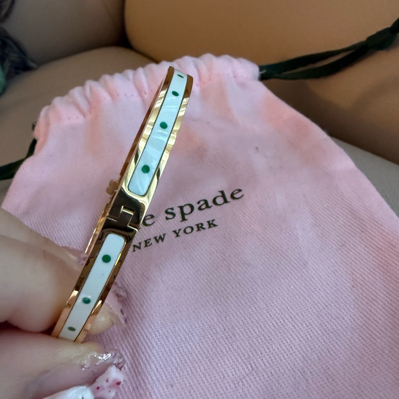 Kate Spade 幸運草搪瓷手鐲-4