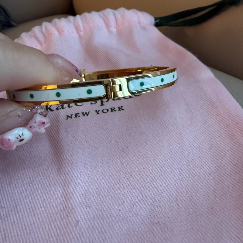 Kate Spade 幸運草搪瓷手鐲-9