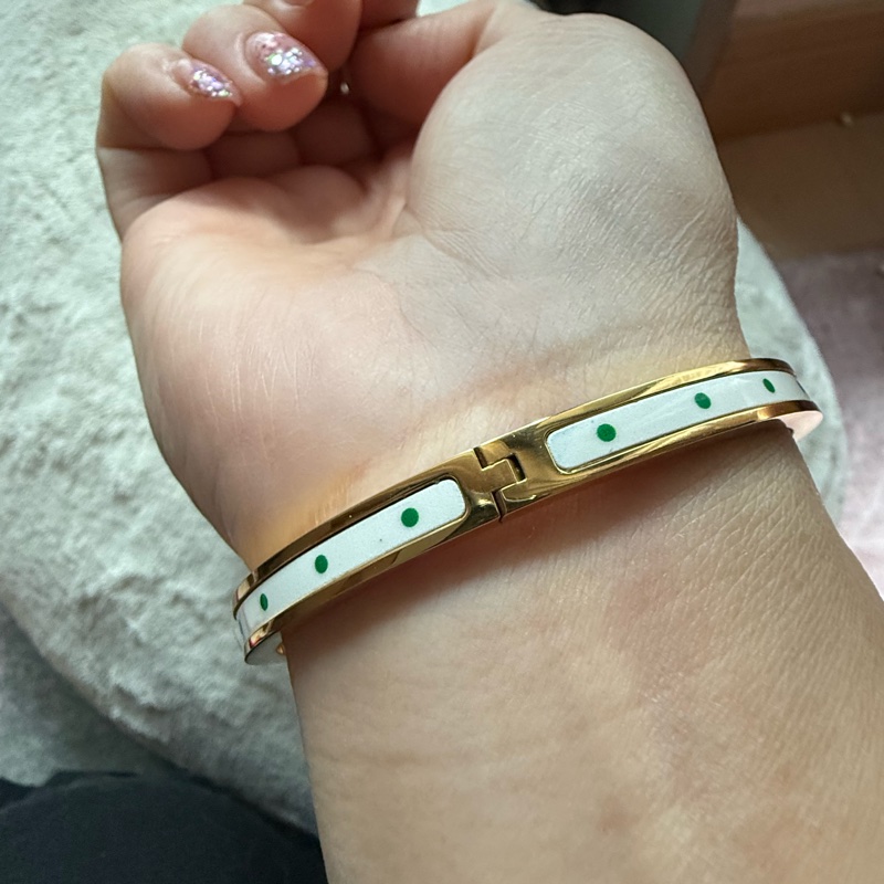 Kate Spade 幸運草搪瓷手鐲-10
