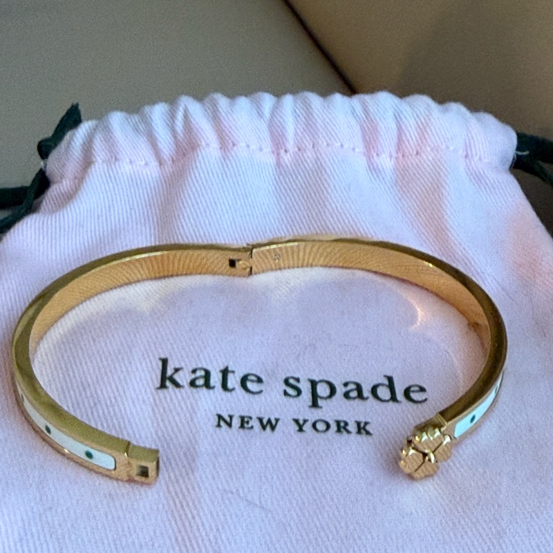Kate Spade 幸運草搪瓷手鐲-11