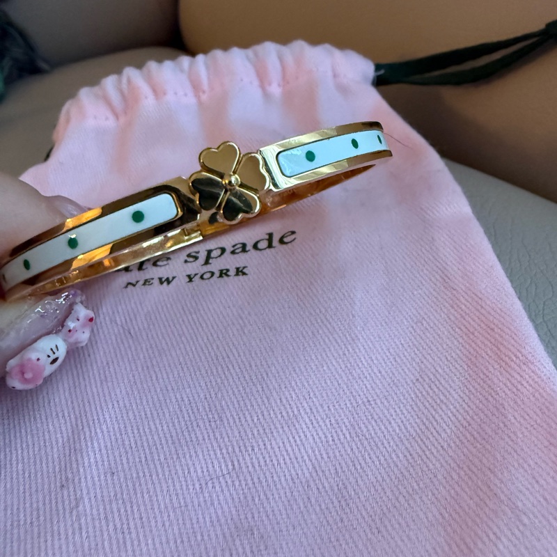 Kate Spade 幸運草搪瓷手鐲-15