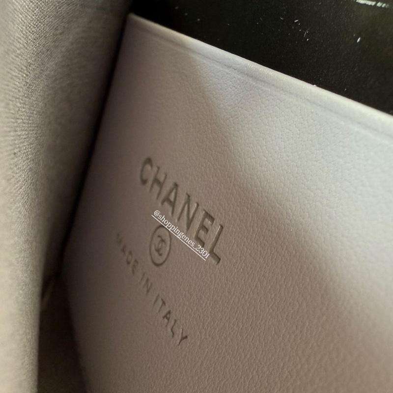 香奈兒 Chanel 淺紫色 方形錢包 L開口錢包-8