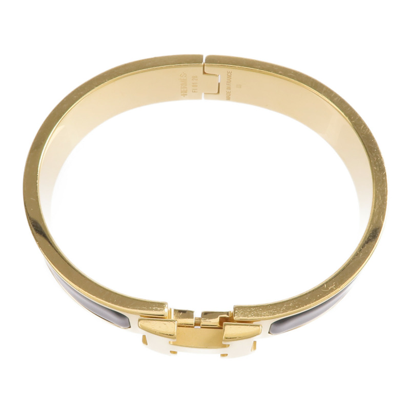 HERMES 金屬/琺瑯Clic H Bracelet手鐲-3