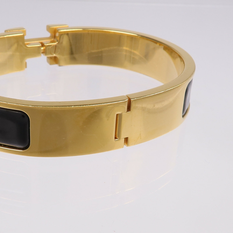HERMES 金屬/琺瑯Clic H Bracelet手鐲-8