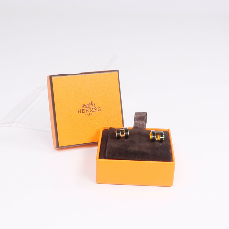 HERMES 金屬Pop H耳環-5