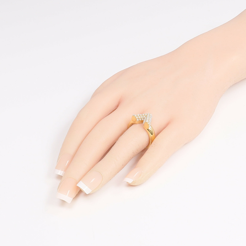 LOUIS VUITTON 金屬Ring戒指US#7.5-8