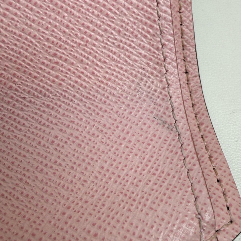 LouisVuitton路易威登 豆豆錢包 粉色 三折錢包🈚附件-10