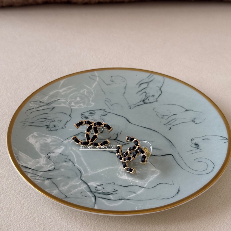 香奈兒 Chanel 26P 穿皮鏈耳環-4