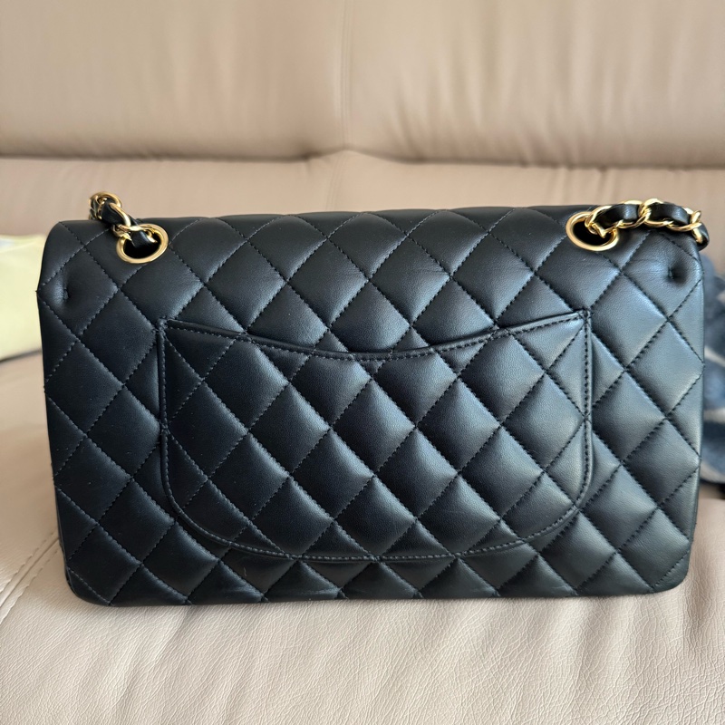 Chanel Classic Flap Bag 黑色菱格紋手袋-15