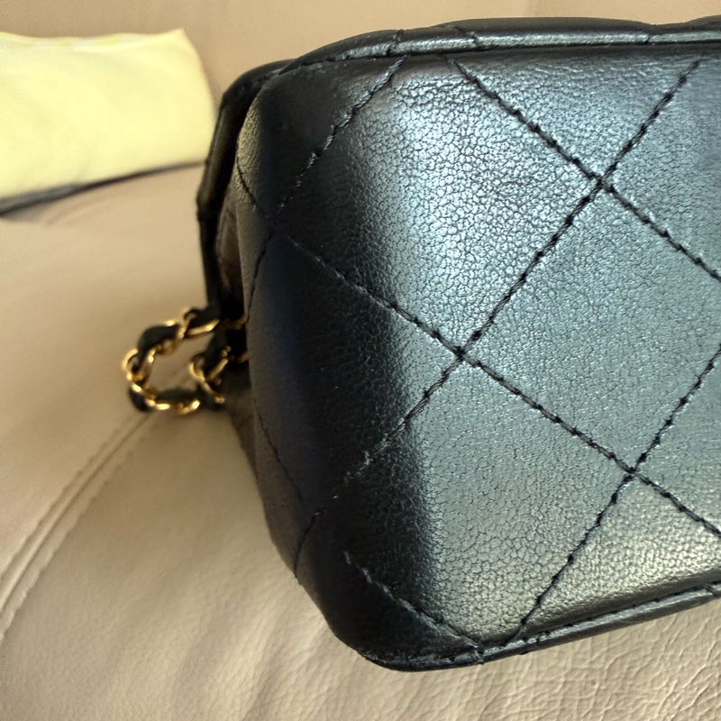 Chanel Classic Flap Bag 黑色菱格紋手袋-20