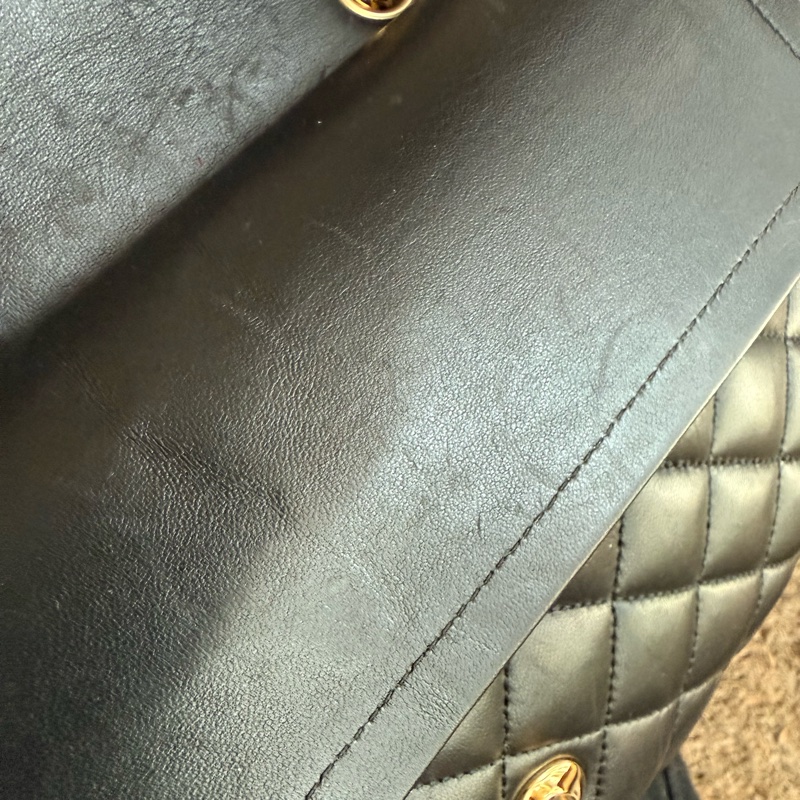 Chanel Classic Flap Bag 黑色菱格紋手袋-31