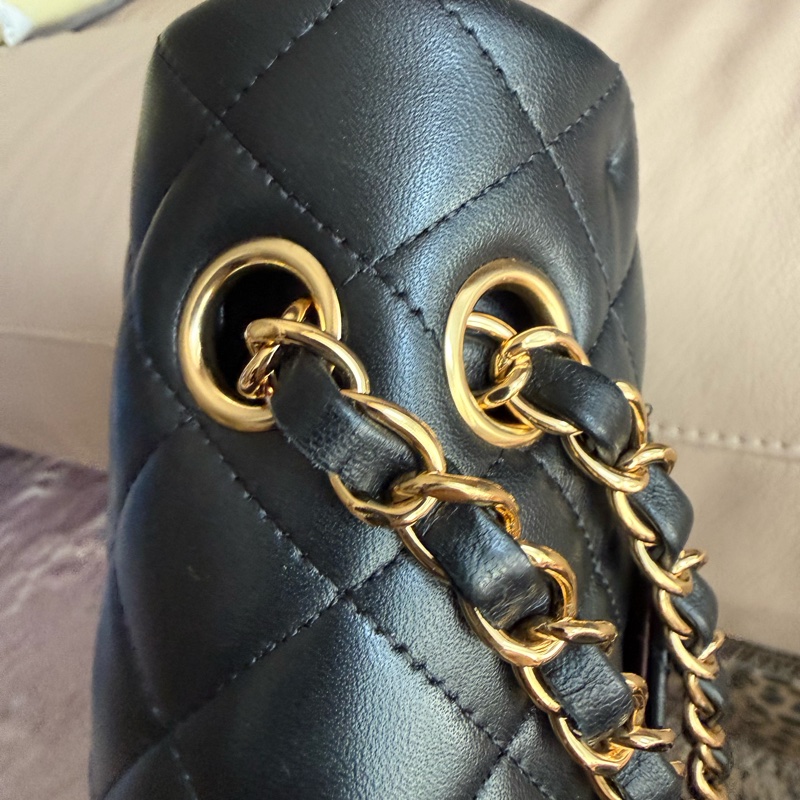 Chanel Classic Flap Bag 黑色菱格紋手袋-36