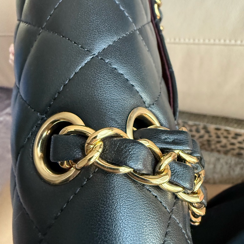 Chanel Classic Flap Bag 黑色菱格紋手袋-37