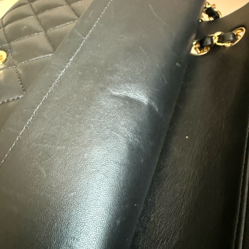 Chanel Classic Flap Bag 黑色菱格紋手袋-46