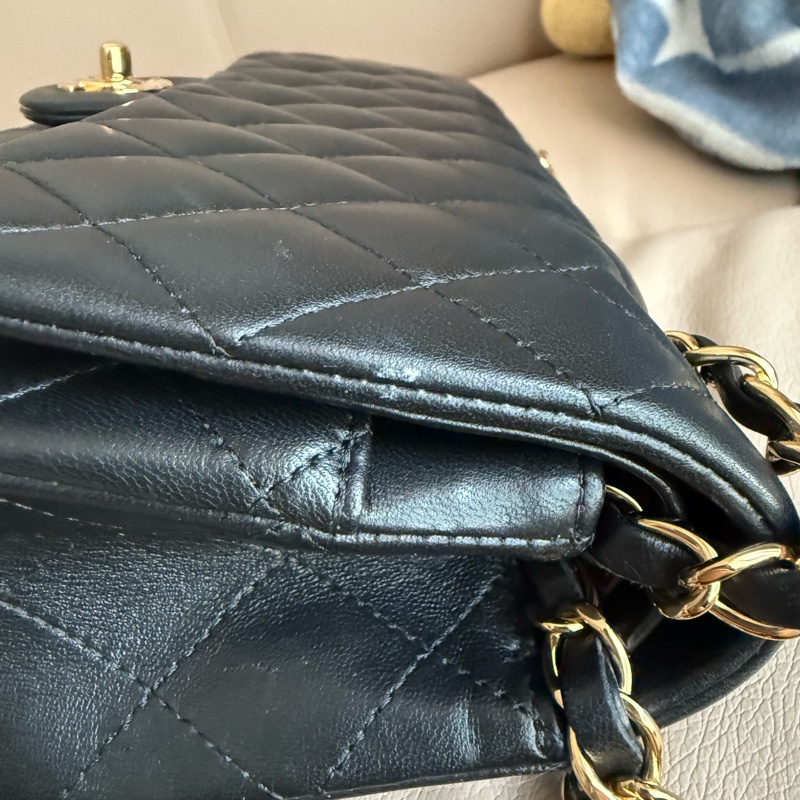 Chanel Classic Flap Bag 黑色菱格紋手袋-50